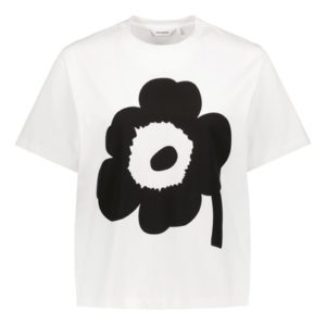 Marimekko T-Shirt Vaikutus Unikko weiss schwarz
